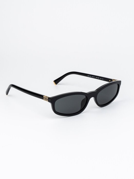 Miu Miu Women Sunglasses Black Grey Rectangle MUA06S 16K08Z NEW AUTHENTIC main image 15